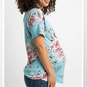 Pinkblush Tops - Pinkblush Blue Floral Dolman Sleeve Top Pinkblush Tops - Pinkblush Blue Floral Dolman Sleeve Top